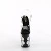Pleaser - FLAMINGO808NLHS Sandale à bride à la cheville, Pole dance chaussures - Noir/Transparent Product image